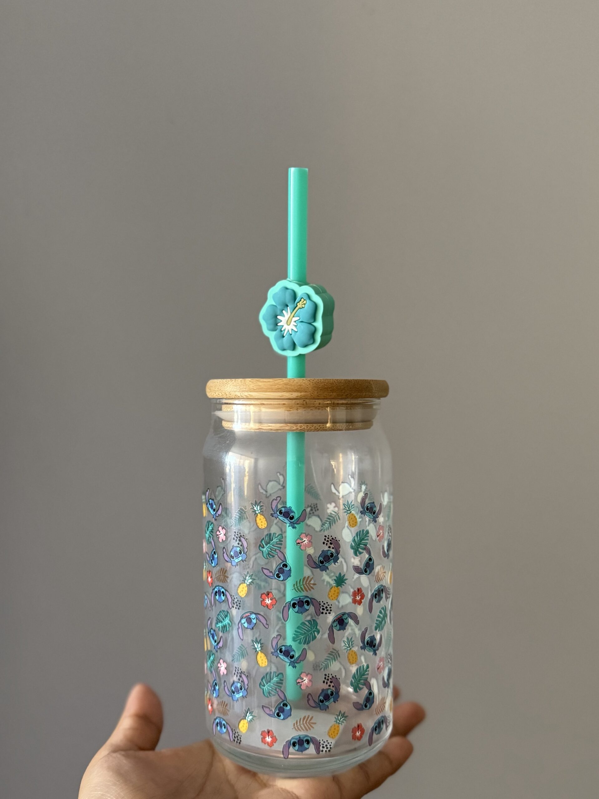 Vaso de vidrio Stitch