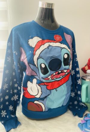 Polerón navidad luces Stitch
